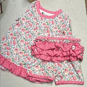 Floral Pink Kids swimsuit
